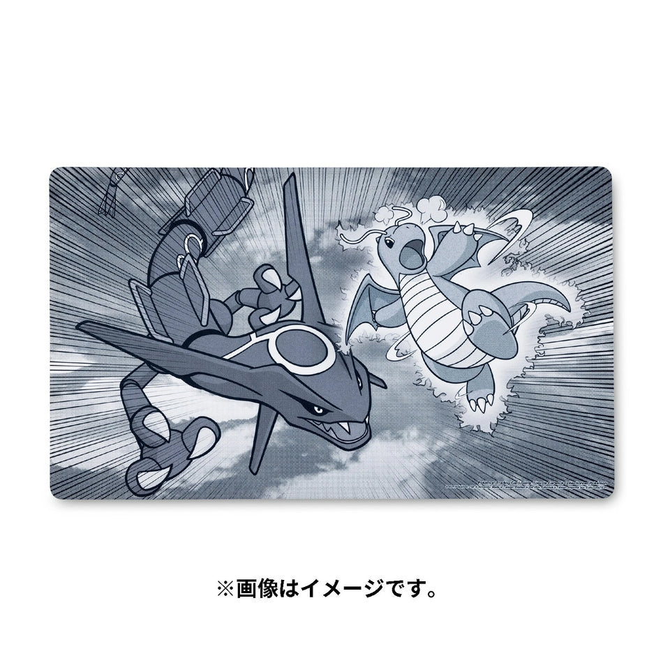 Pokémon ! Playmat Dragonite & Rayquaza Collide