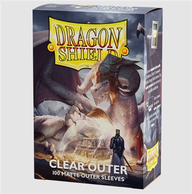 Dragon Shield - 100 Pochettes Matte "Clear Outer" (Transparent)
