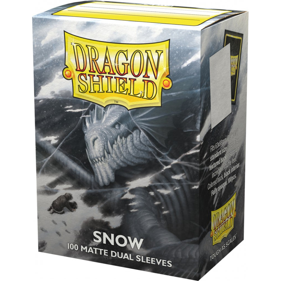 Dragon Shield - 100 Pochettes Dual Matte Format Standard "Snow"