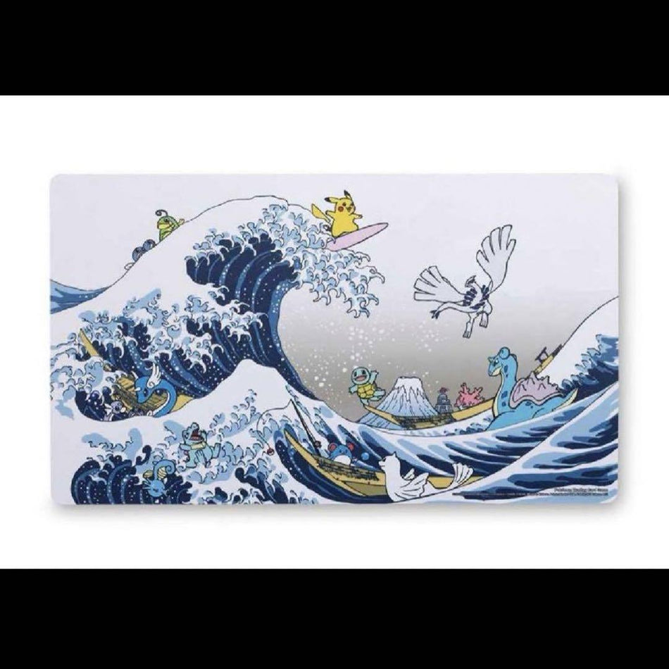 Pokémon ! Playmat Officiel Great Wave Pikachu Friends Hokusai Lugia Lapras !
