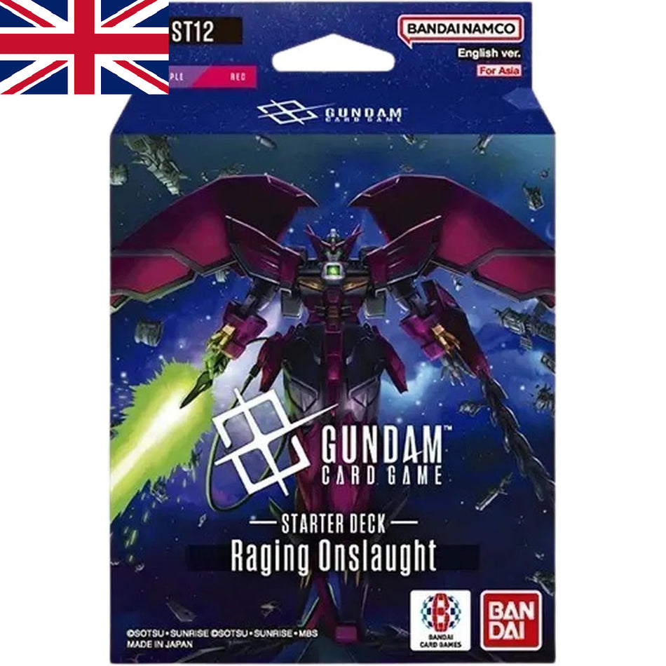 Gundam ! Deck de démarrage "Raging Onslaught" ST12 - Anglais !