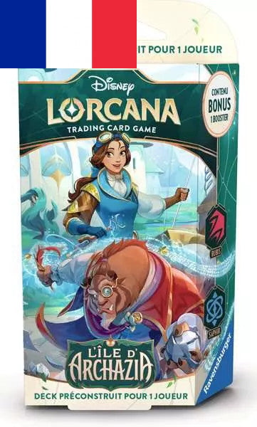 Disney Lorcana ! Deck de Demarrage L'île d'Archazia : La Belle et la Bête - Français !