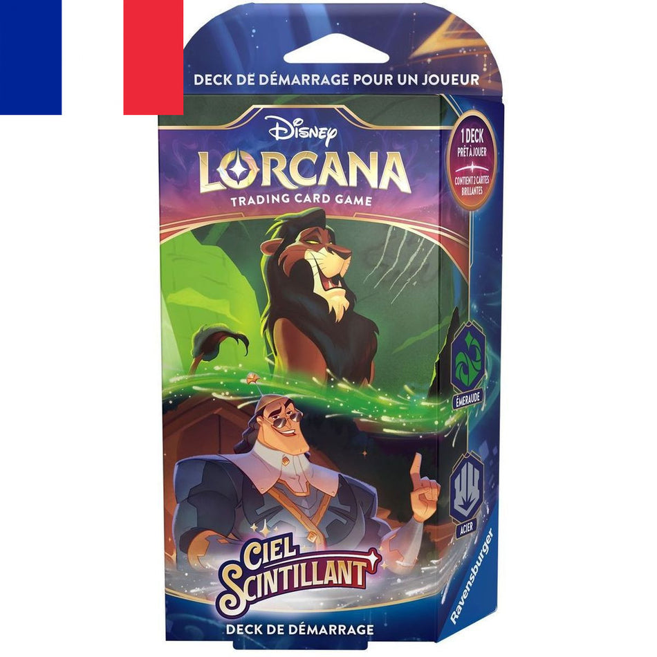 Disney Lorcana ! Deck de Démarrage Chapitre 5 Ciel Scintillant "Scar & Kronk" Version Française