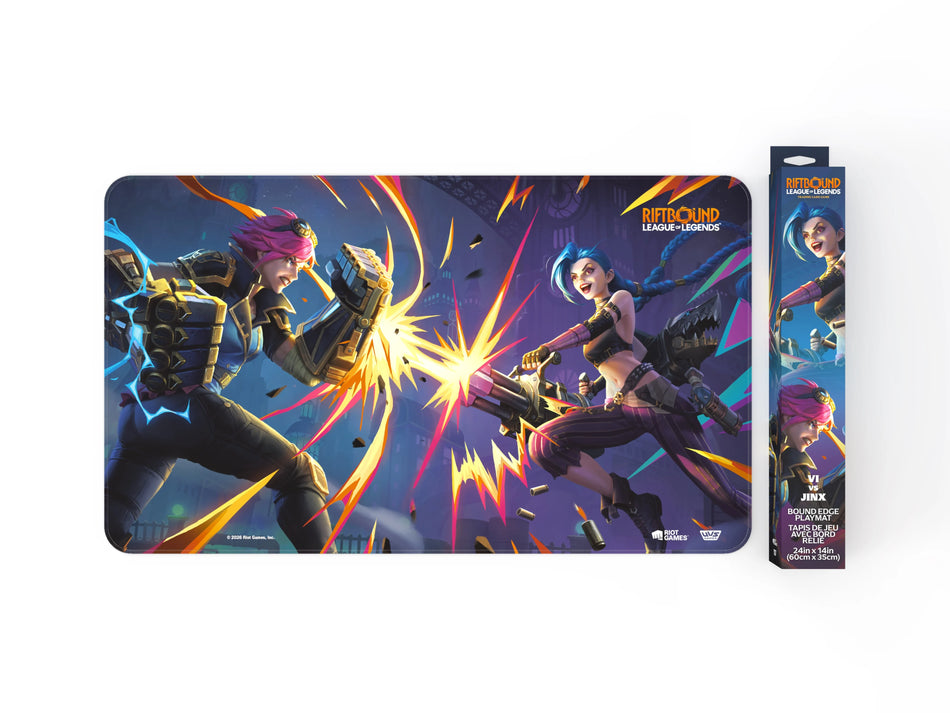 Riftbound ! League Of Legends Playmat Set 4 Vendetta "Vi et Jinx" !