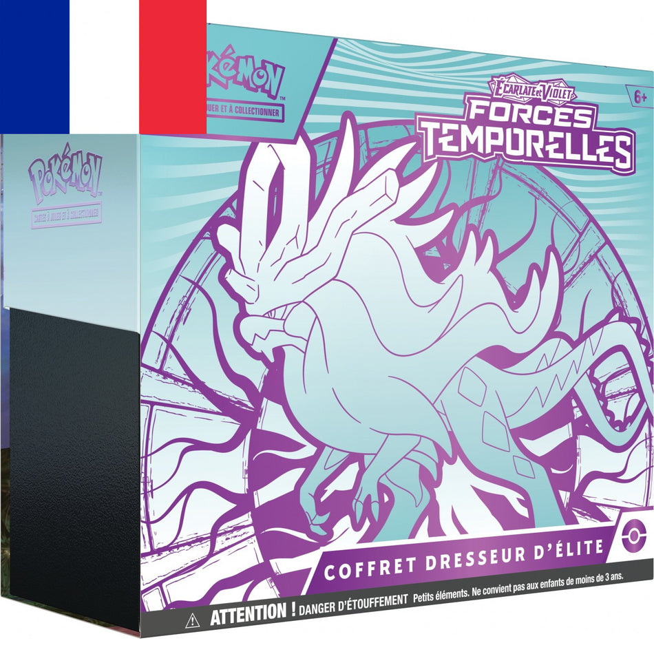 Pokémon ! Coffret ETB - Écarlate et Violet "Forces Temporelles" Serpente Eau - Dresseur d'Elite EV05 - Français !
