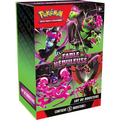 Pokémon ! Coffret 6 Boosters EV6.5 Ecarlate et Violet "Fable Nébuleuse" Français !