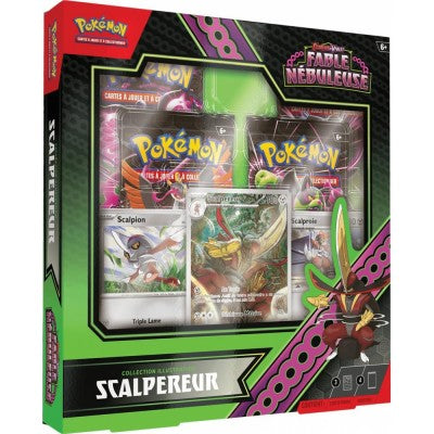 Pokémon ! Coffret 4 boosters Collection Illustration EV6.5 Ecarlate et Violet "Fable Nébuleuse : Scalpereur" Français !