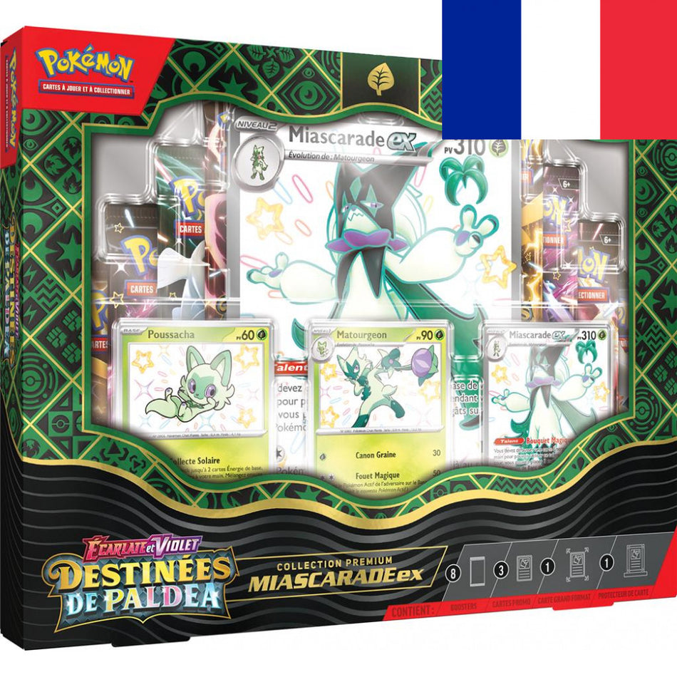 Pokémon ! Coffret EV4.5 Destinées de Paldea - Collection Premium Miascarade EX - Français !