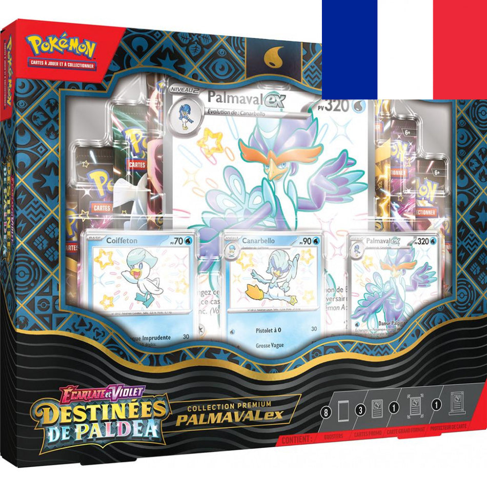 Pokémon ! Coffret EV4.5 Destinées de Paldea - Collection Premium Palmaval EX - Français