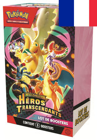 Pokémon : Bundle de 6  Boosters Méga Evolution ME2.5 Héros Transcendants - Français !