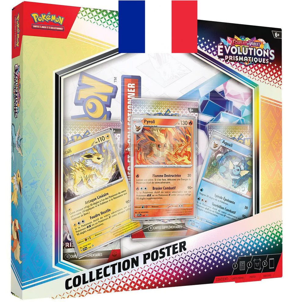 Pokémon ! Collection Poster - "Ecarlate et Violet" Évolutions Prismatiques EV08.5 - Français !