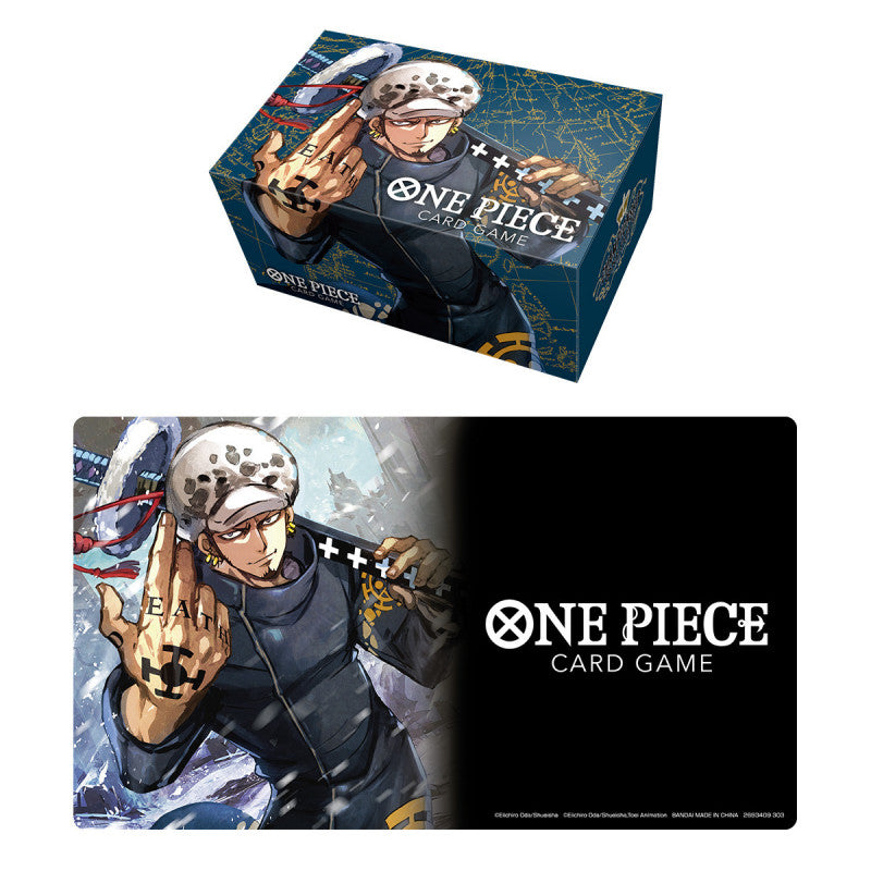 One Piece Card Game ! Playmat et Storage Box Trafalgar Law !