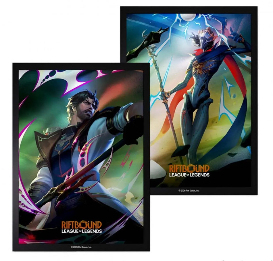 Riftbound ! League of Legends TCG - Set 4 Vendetta Protèges Cartes Format Standard "Jayce et Victor" - 100 Sleeves !