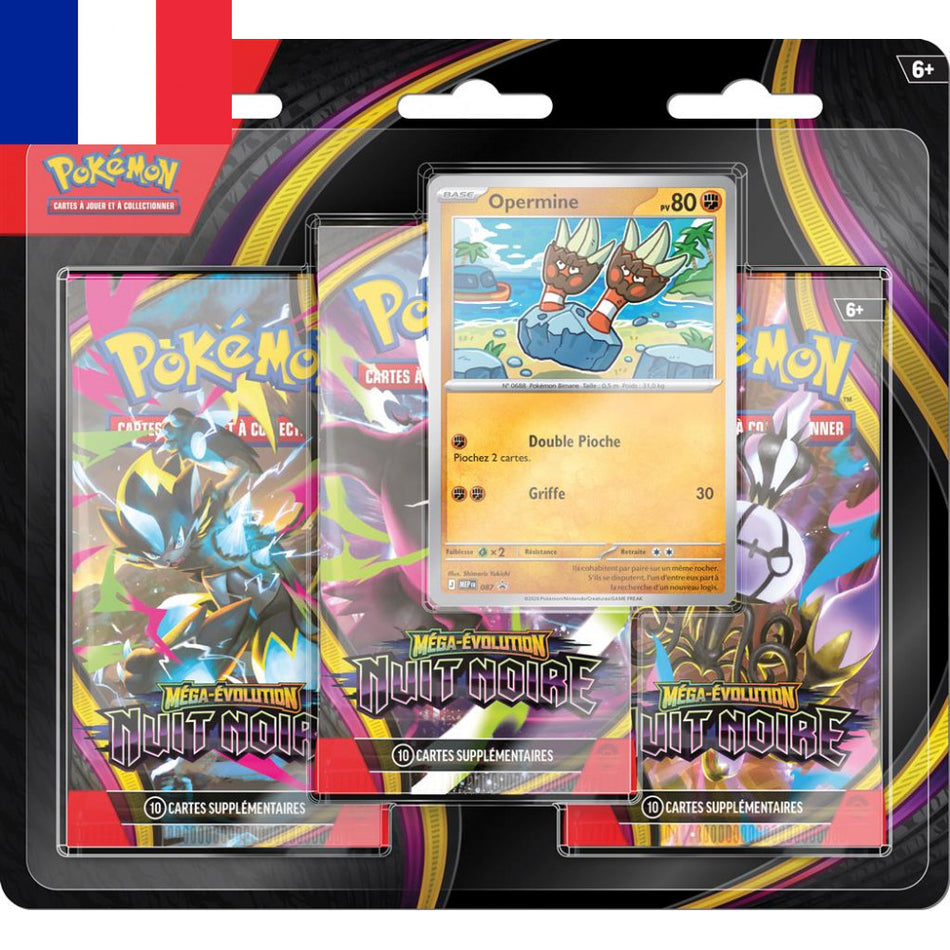 Pokémon ! Tri Pack ME05 Nuit Noire : Opermine - Français !