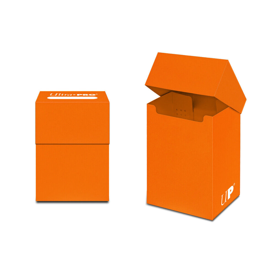 Ultra Pro ! Standard Deck Box Solid 80+- Orange Citrouille