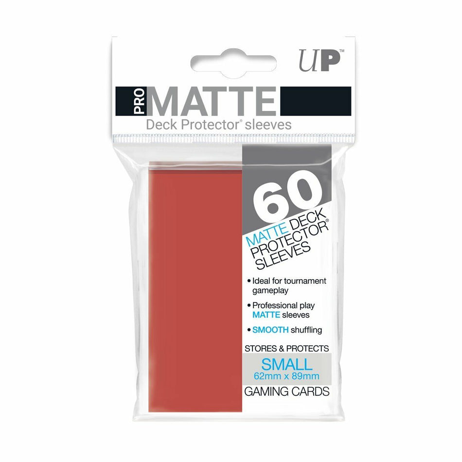 Ultra Pro ! Protèges Cartes Small par 60 PRO MATTE Non Glare (62x89mm) Rouge !