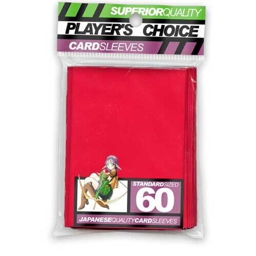 Player's Choice ! Protèges Cartes Standard par 60 Rouge