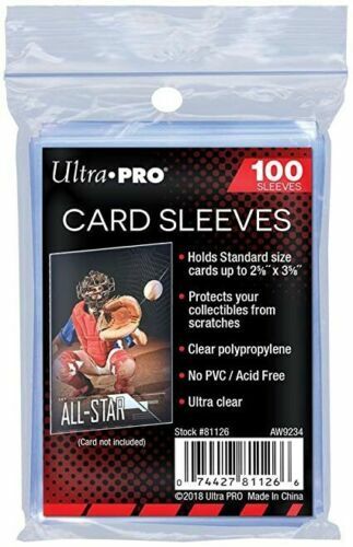 Ultra PRO ! Protèges Cartes souples Transparent par 100 (67x93mm)