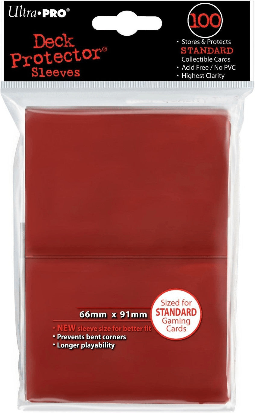 Ultra pro ! Protèges Cartes Standard par 100 (66x91mm) Rouge !